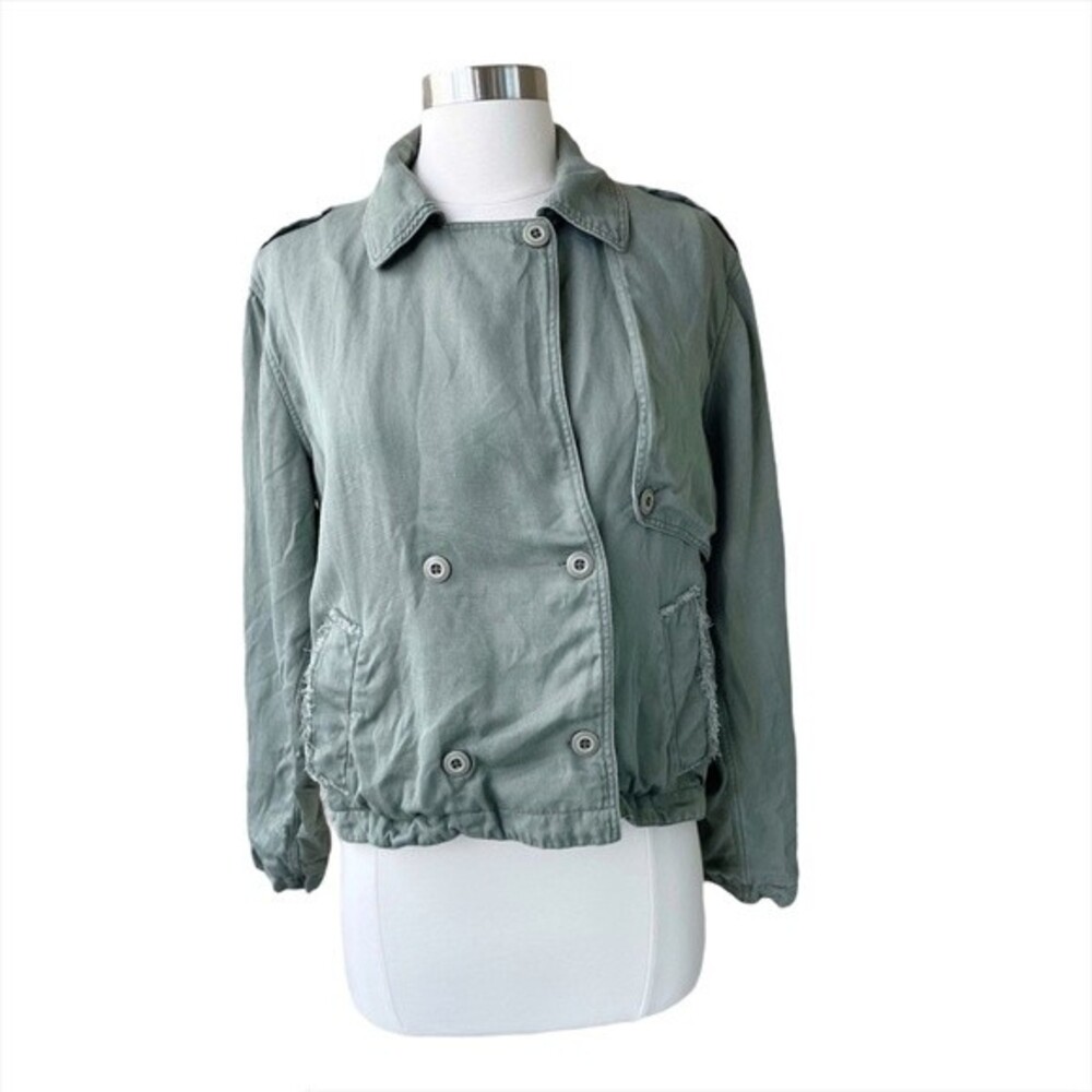 Rails Xs Barclay Cropped Utility Jacket Sage - image 3